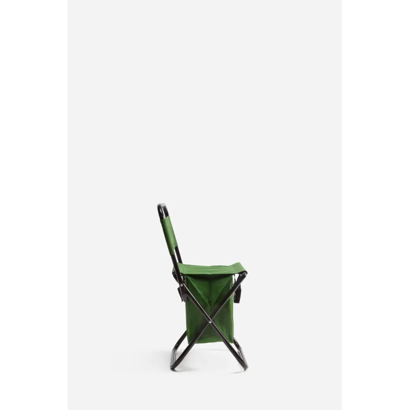 Taburete de Camping Plegable y Ligero con Bolsillo - 3 Colores - 35x35x58 cm