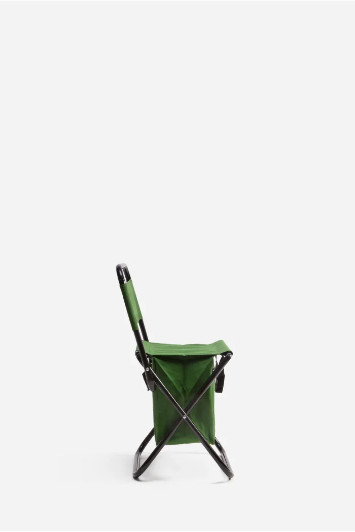 Taburete de Camping Plegable y Ligero con Bolsillo - 3 Colores - 35x35x58 cm