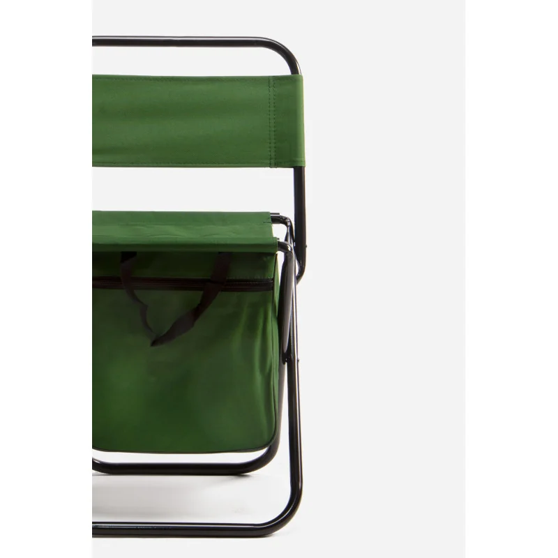Taburete de Camping Plegable y Ligero con Bolsillo - 3 Colores - 35x35x58 cm