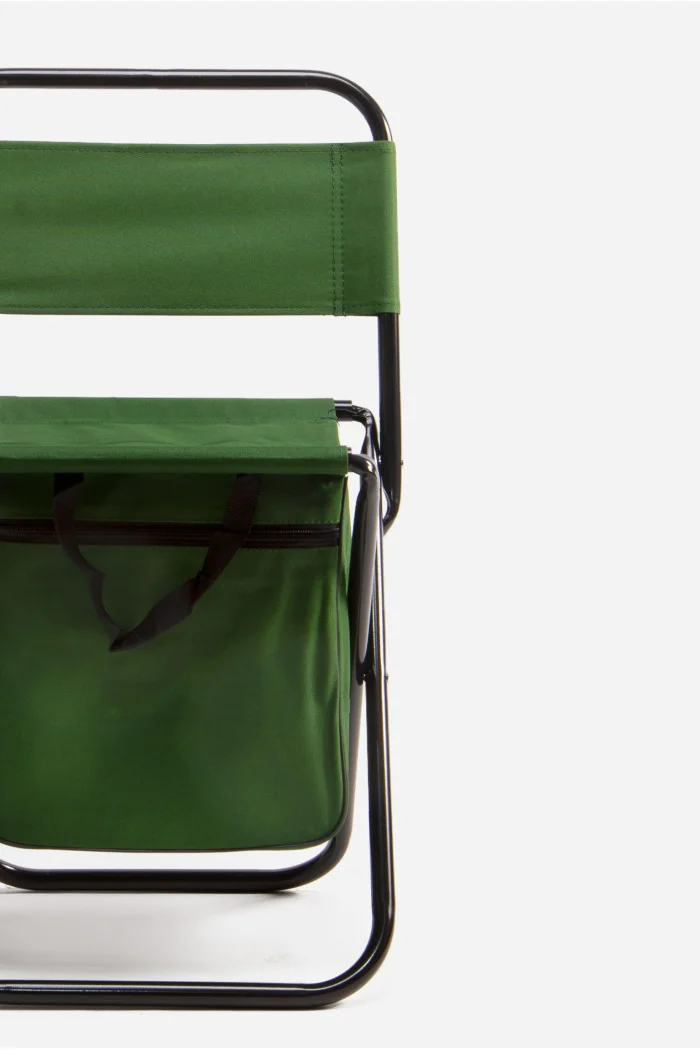 Taburete de Camping Plegable y Ligero con Bolsillo - 3 Colores - 35x35x58 cm