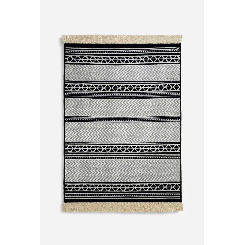 Alfombra Étnica con Flecos Antideslizante - 2 Tamaños