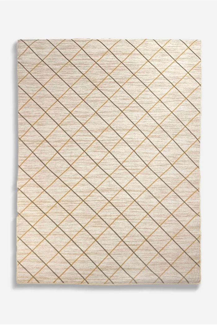 Alfombra de Chenilla con Diseño de Rombos - 230x160 cm