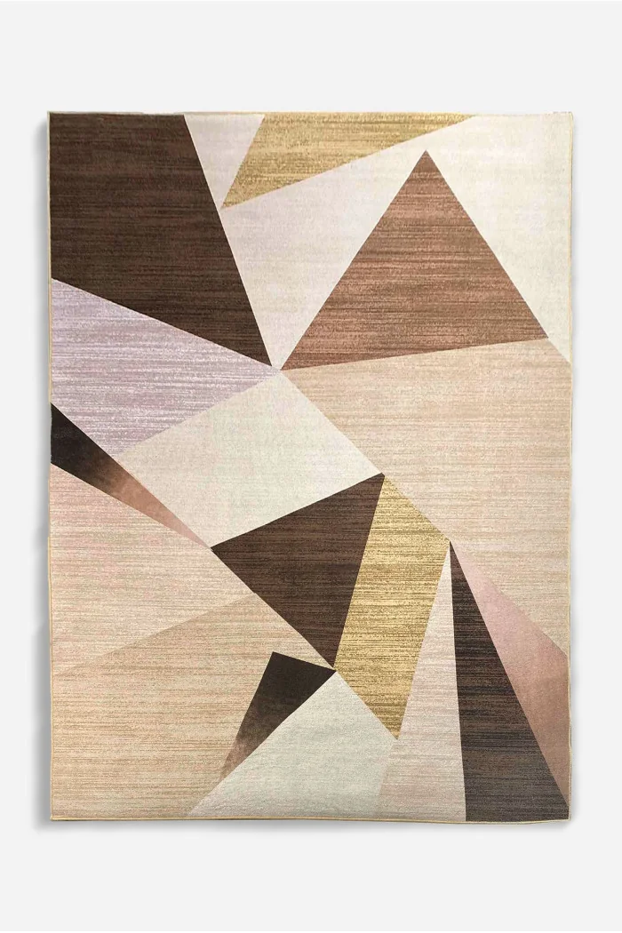 Alfombra de Chenilla con Diseño de Triángulos - 230x160 cm