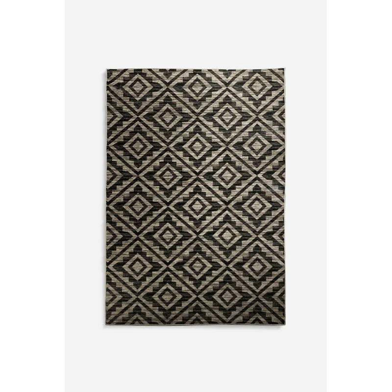 Alfombra de Microfibra con Diseño Rombos - 3 Tamaños