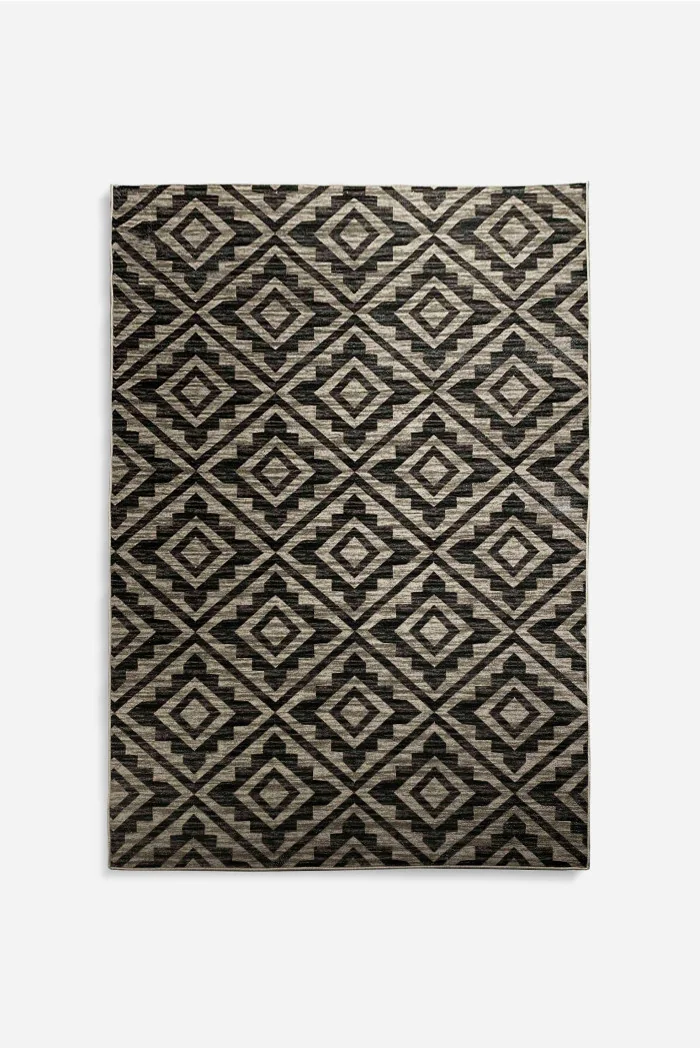 Alfombra de Microfibra con Diseño Rombos - 3 Tamaños