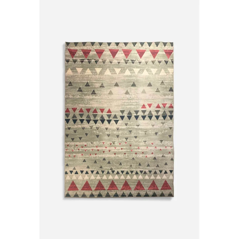 Alfombra de Microfibra con Diseño de Triángulos - 2 Tamaños