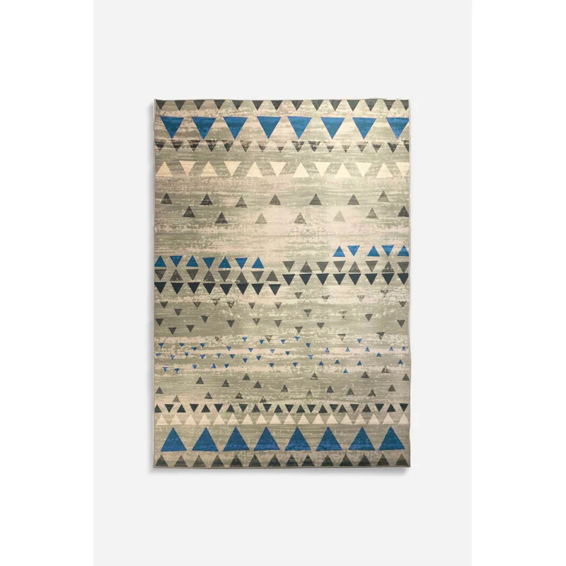 Alfombra de Microfibra con Diseño de Triángulos - 2 Tamaños