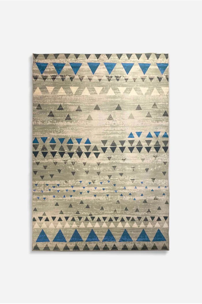 Alfombra de Microfibra con Diseño de Triángulos - 2 Tamaños