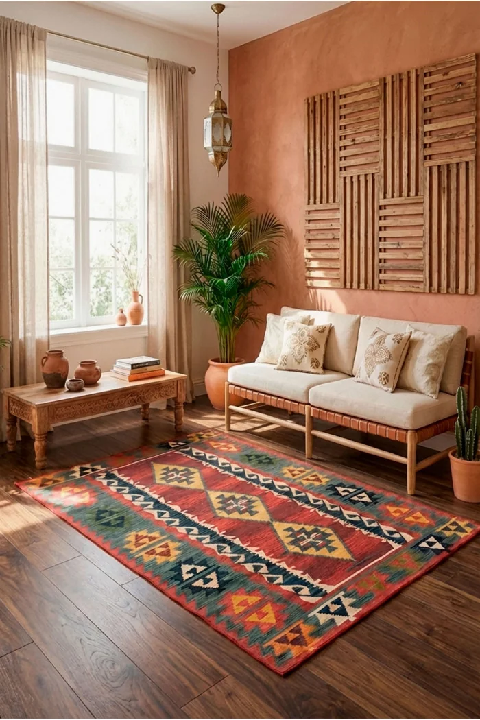 Alfombra de Chenilla Étnica - 2 Tamaños