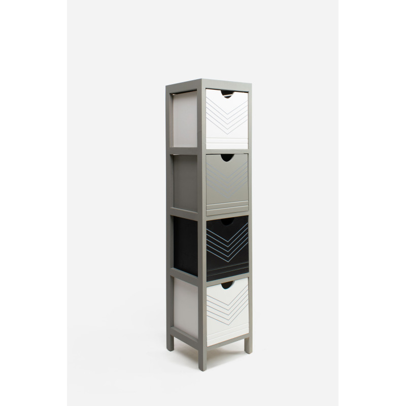 Cajonera Auxiliar de 3/4 Cajones - MDF