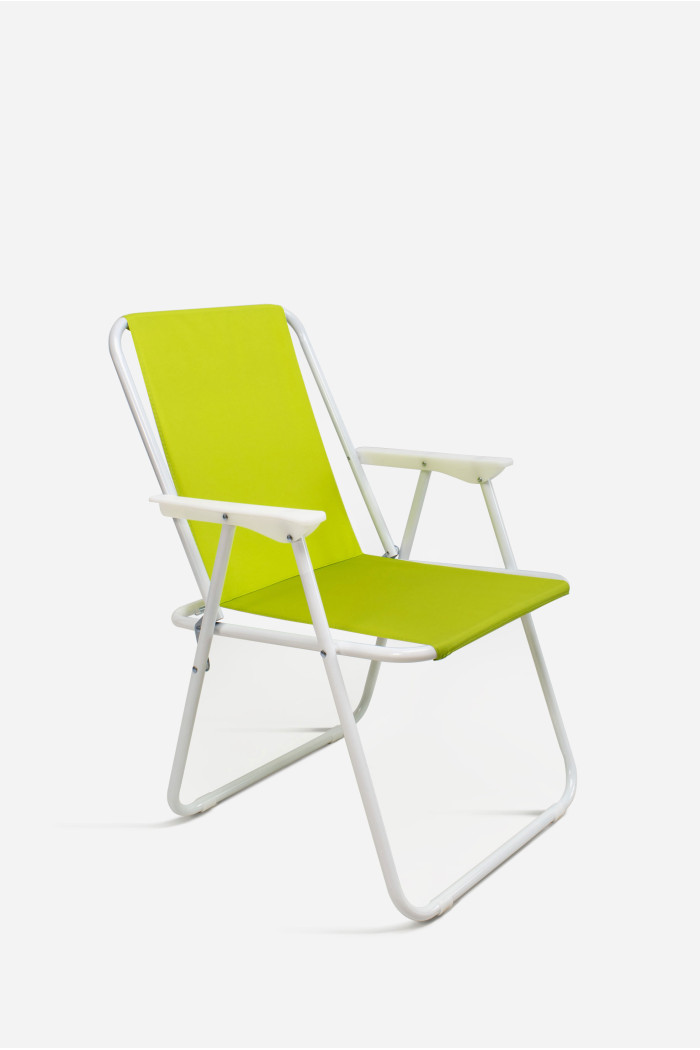 Silla de Playa Plegable de Tela y Metal - Ideal para Playa y Piscina