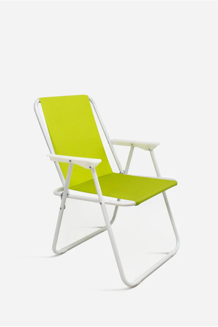 Silla de Playa Plegable de Tela y Metal - Ideal para Playa y Piscina