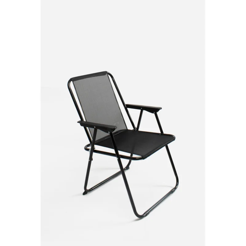 Silla de Playa Plegable de Tela y Metal - Ideal para Playa y Piscina