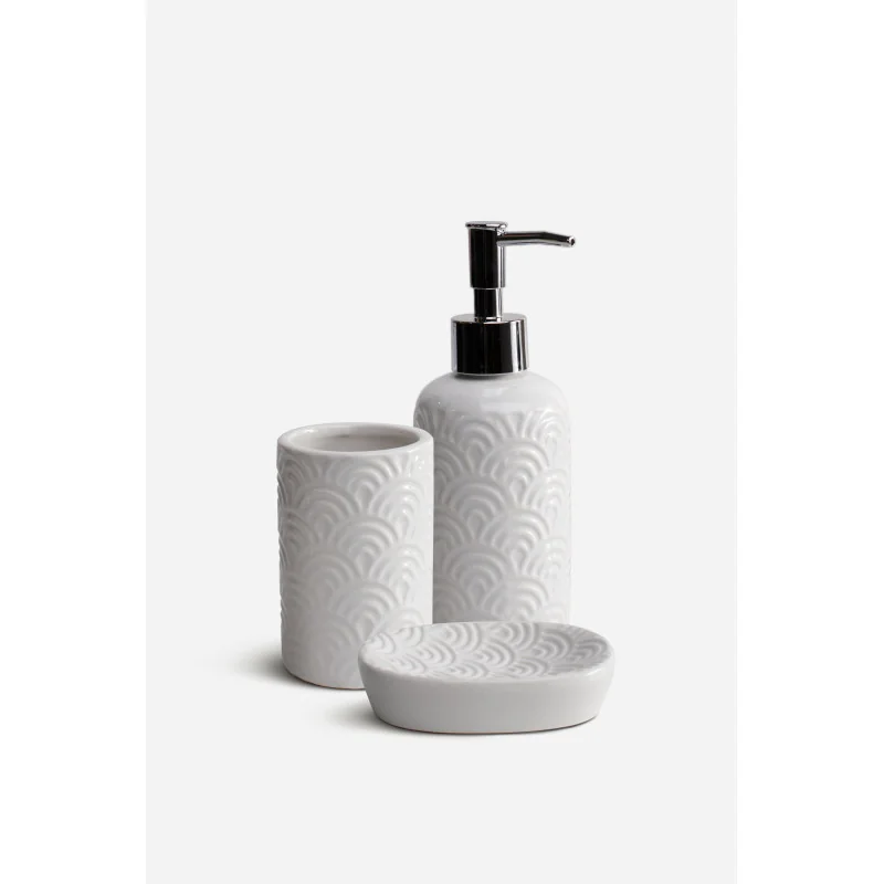 Juego de Baño de Cerámica de 3 Piezas