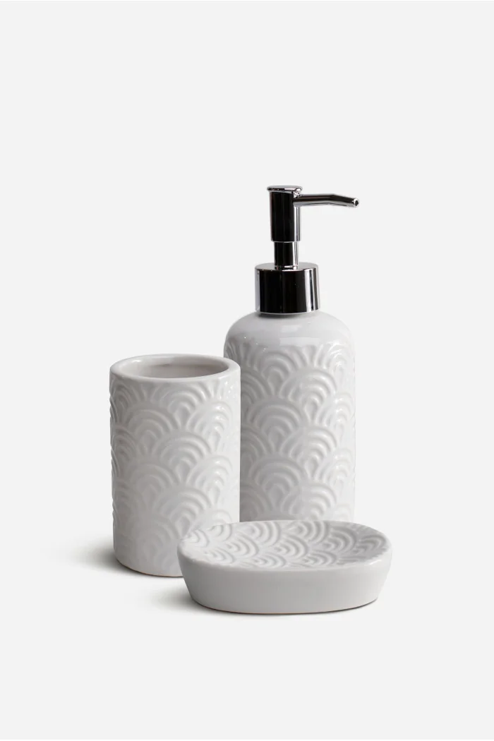 Juego de Baño de Cerámica de 3 Piezas