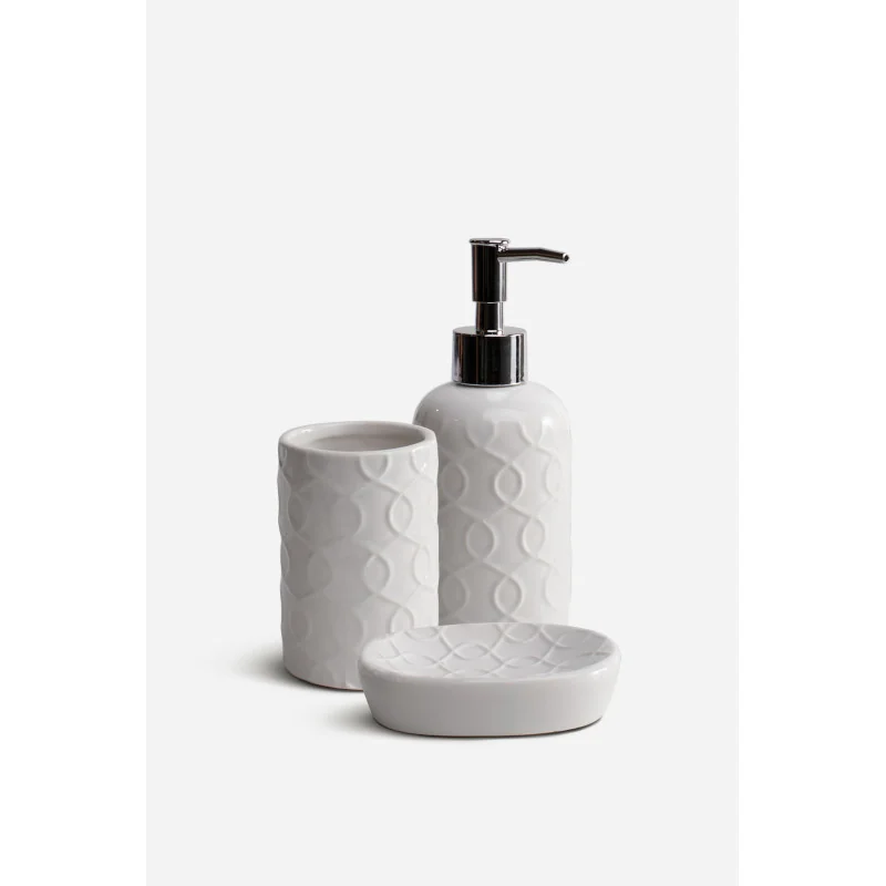 Juego de Baño de Cerámica de 3 Piezas