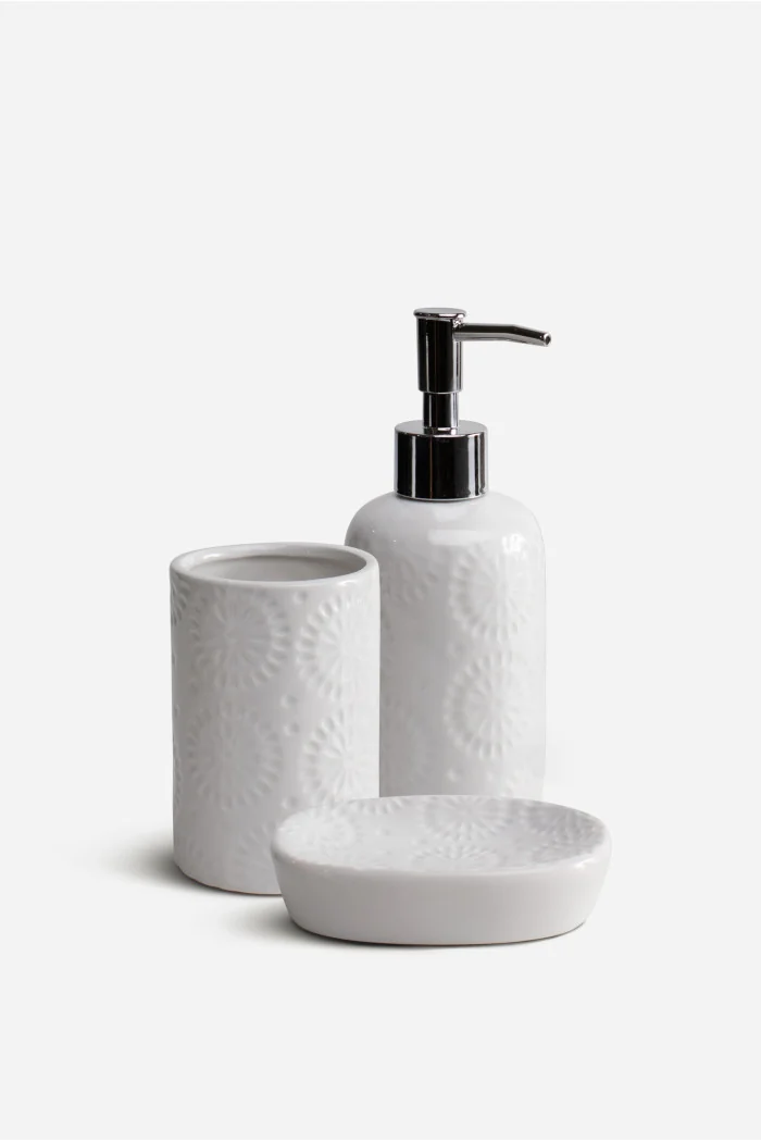 Juego de Baño de Cerámica de 3 Piezas