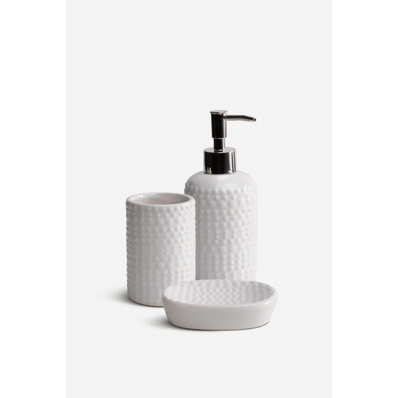 Juego de Baño de Cerámica de 3 Piezas