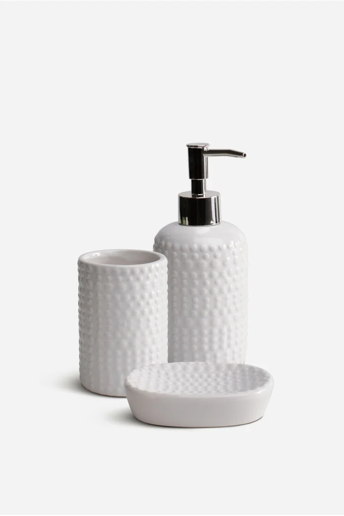 Juego de Baño de Cerámica de 3 Piezas
