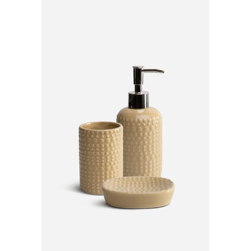 Juego de Baño de Cerámica de 3 Piezas