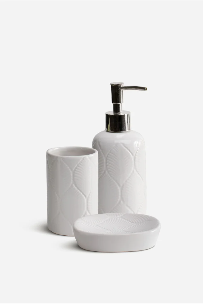Juego de Baño de Cerámica de 3 Piezas