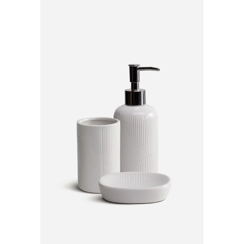 Juego de Baño de Cerámica de 3 Piezas