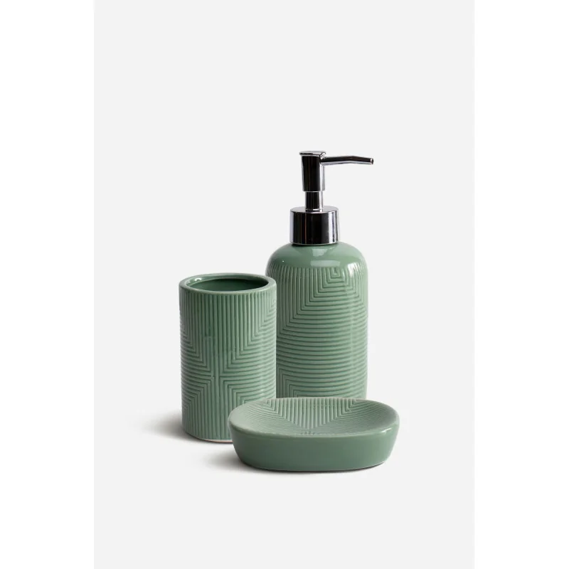 Juego de Baño de Cerámica de 3 Piezas