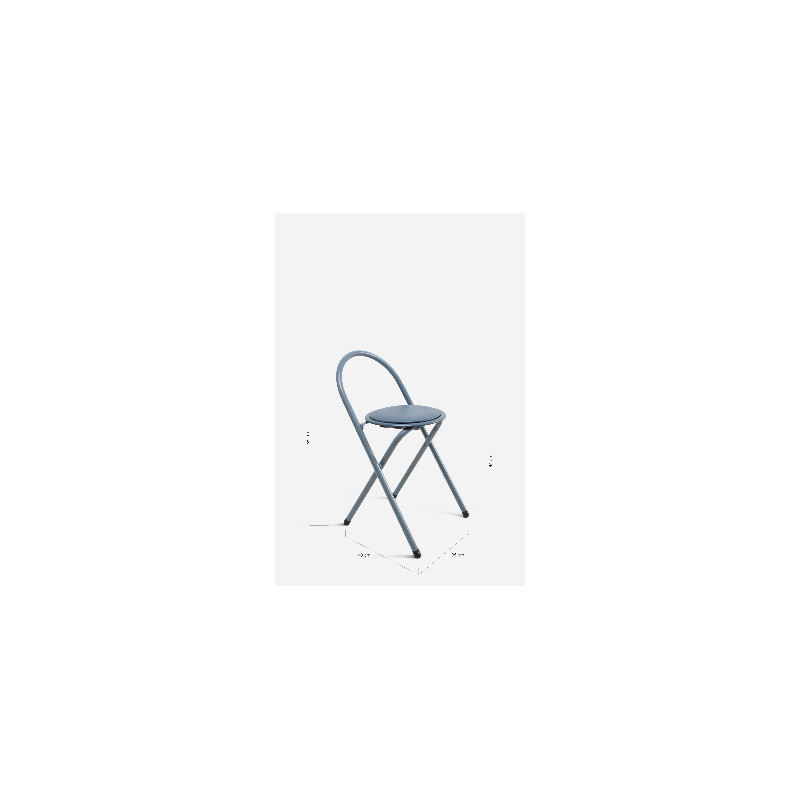 Silla Plegable Naia 38x40x60 cm | Metal y PVC