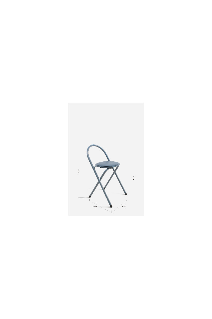 Silla Plegable Naia 38x40x60 cm | Metal y PVC