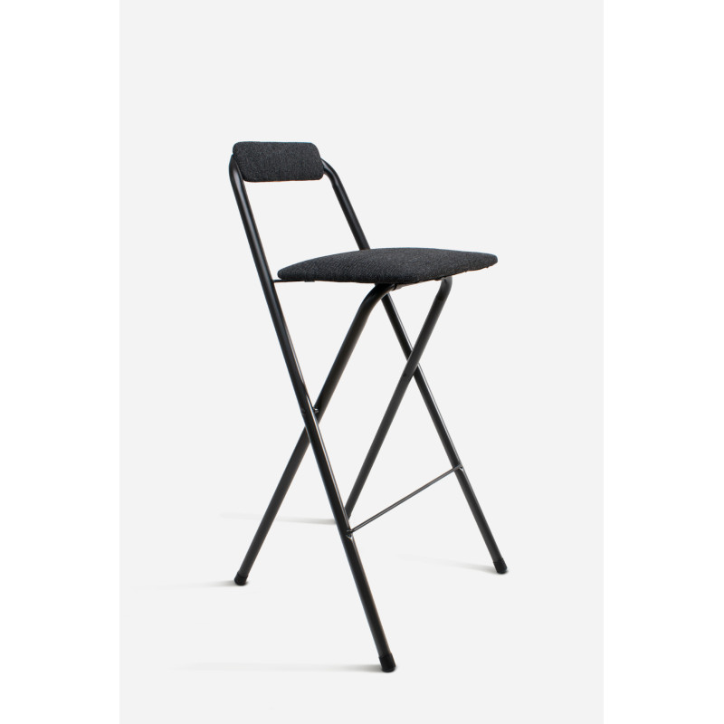 Taburete Plegable Alto Naia 48x50x99 cm | Metal y Poliéster