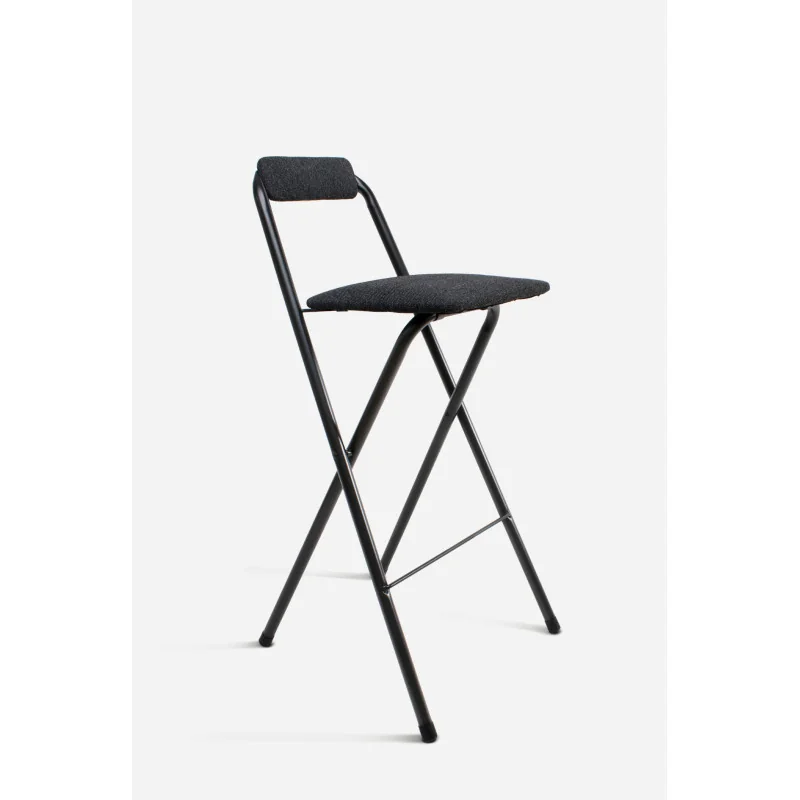 Taburete Plegable Alto Naia 48x50x99 cm | Metal y Poliéster