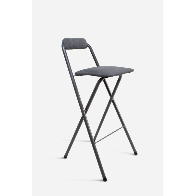 Taburete Plegable Alto Naia 48x50x99 cm | Metal y Poliéster