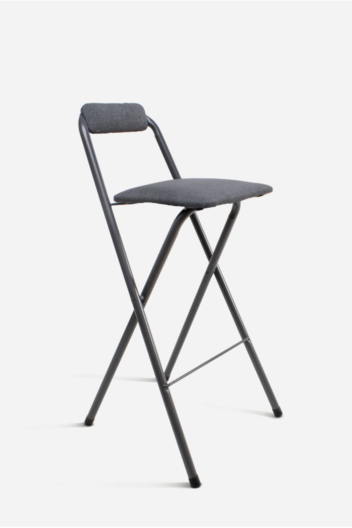 Taburete Plegable Alto Naia 48x50x99 cm | Metal y Poliéster