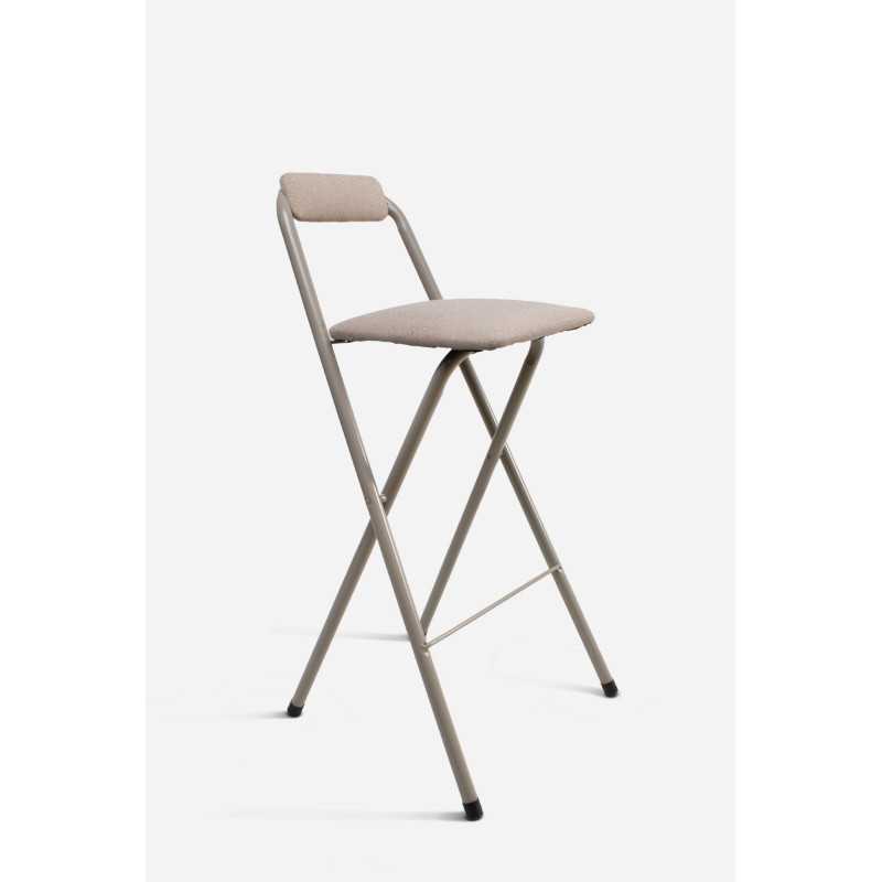 Taburete Plegable Alto Naia 48x50x99 cm | Metal y Poliéster