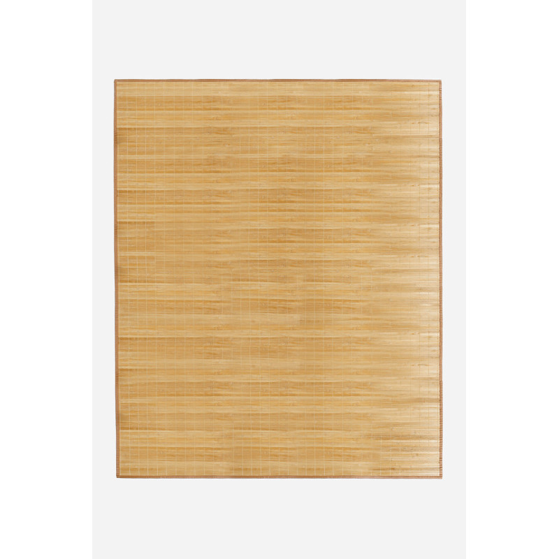Alfombra de Bambú Antideslizante en Color Natural Claro - Varios Tamaños