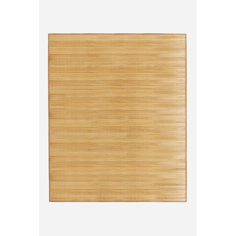 Alfombra de Bambú Antideslizante en Color Natural Claro - Varios Tamaños