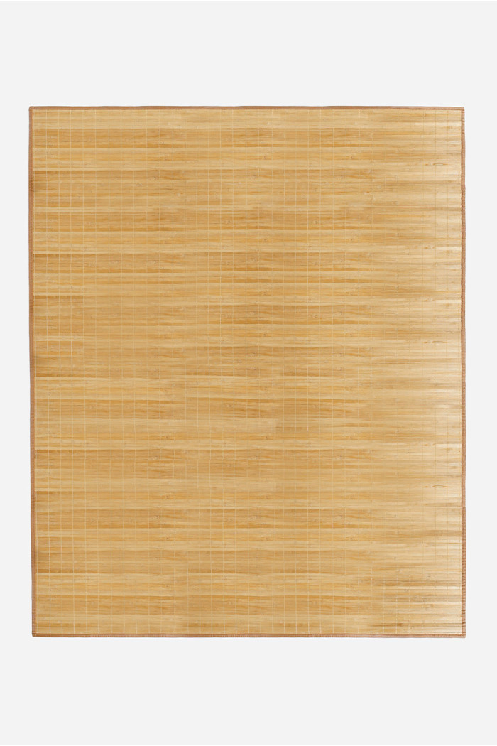 Alfombra de Bambú Antideslizante en Color Natural Claro - Varios Tamaños
