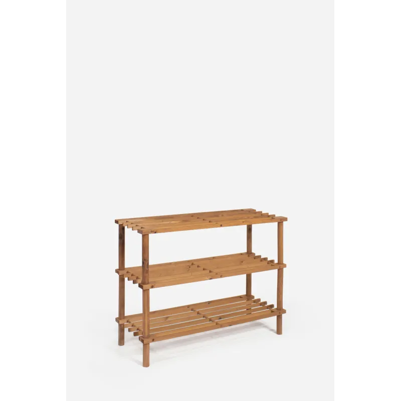 Estante de Madera Soren Abeto | Zapatero de Madera