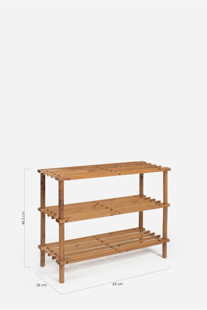 Estante de Madera Soren Abeto | Zapatero de Madera