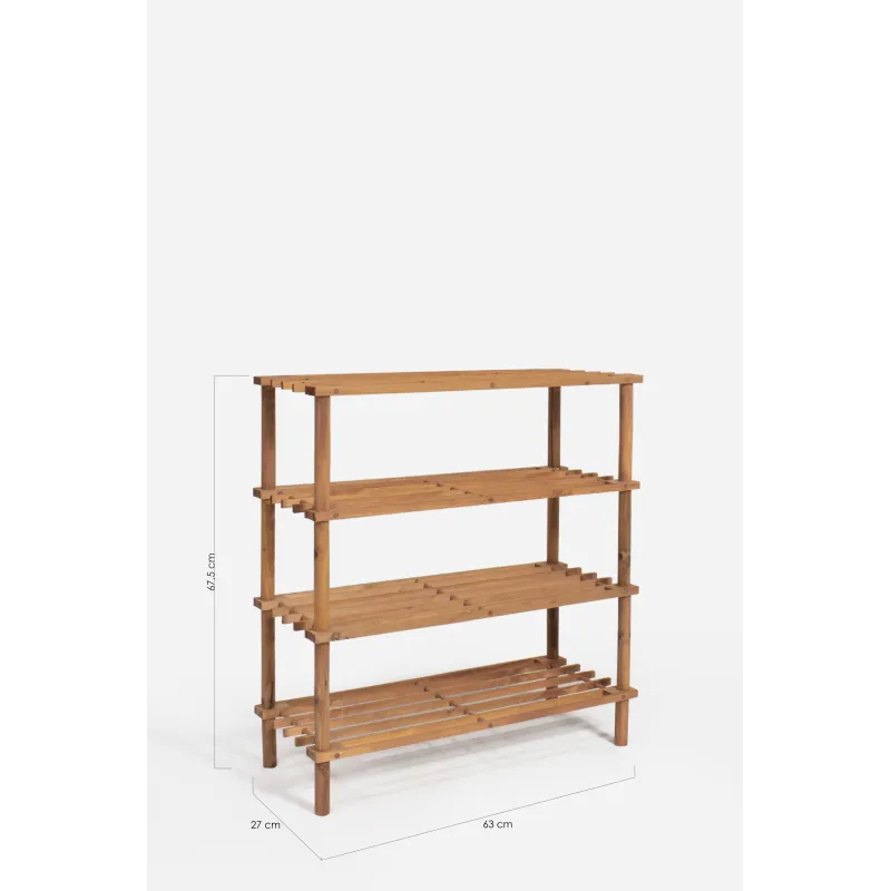 Estante de Madera Soren Abeto | Zapatero de Madera