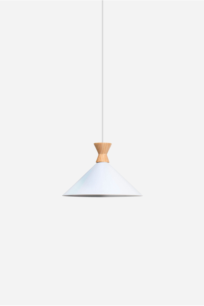 Lámpara de Techo en Aluminio y Madera - Iris