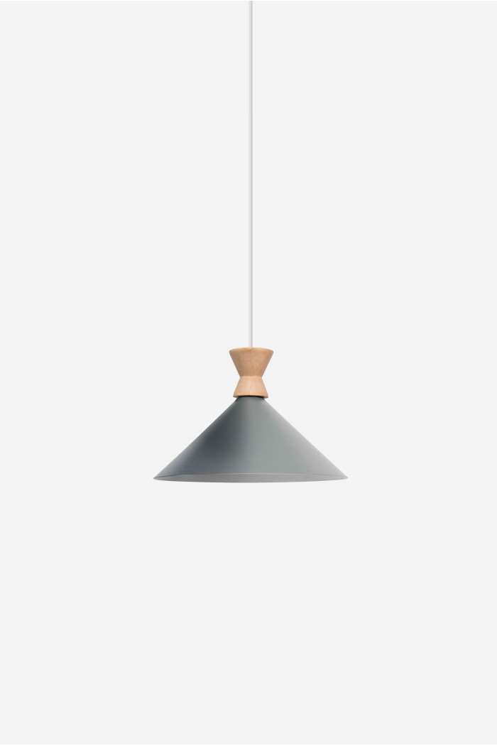 Lámpara de Techo en Aluminio y Madera - Iris