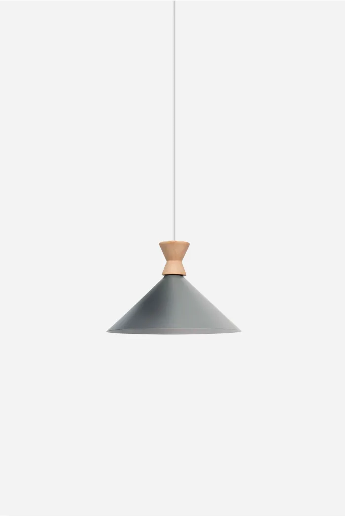 Lámpara de Techo en Aluminio y Madera - Iris