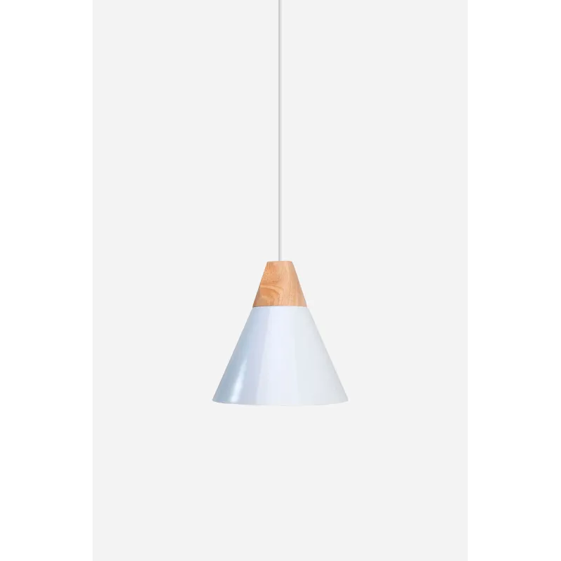 Lámpara de techo en aluminio y madera - Dalia