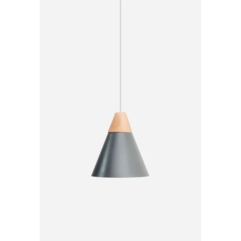 Lámpara de techo en aluminio y madera - Dalia