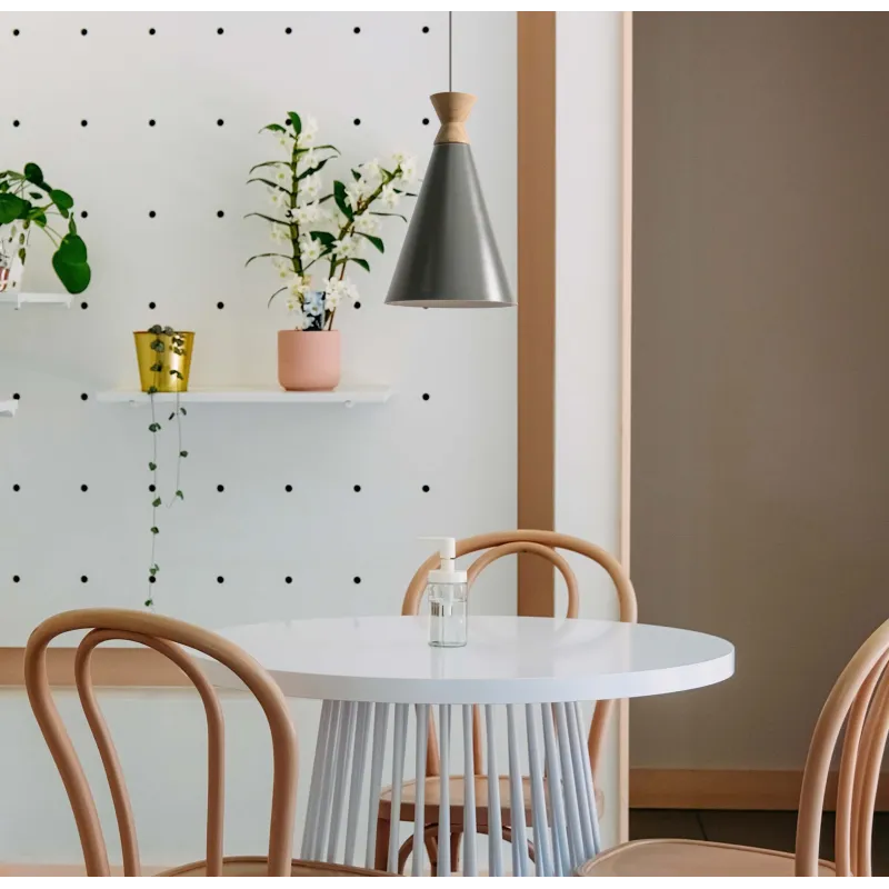 Lámpara de techo en Aluminio y Madera - Sila