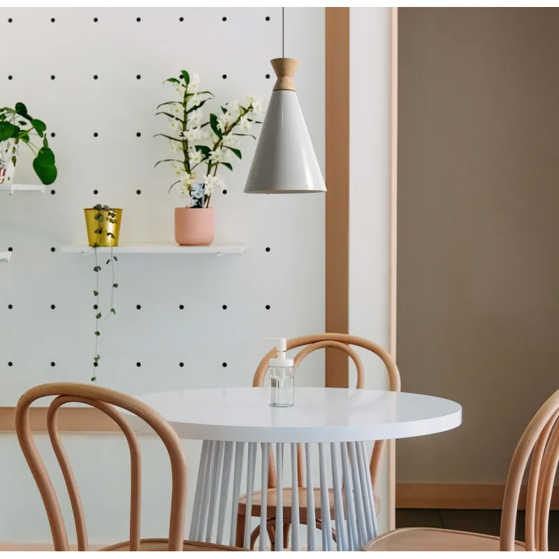 Lámpara de techo en Aluminio y Madera - Sila