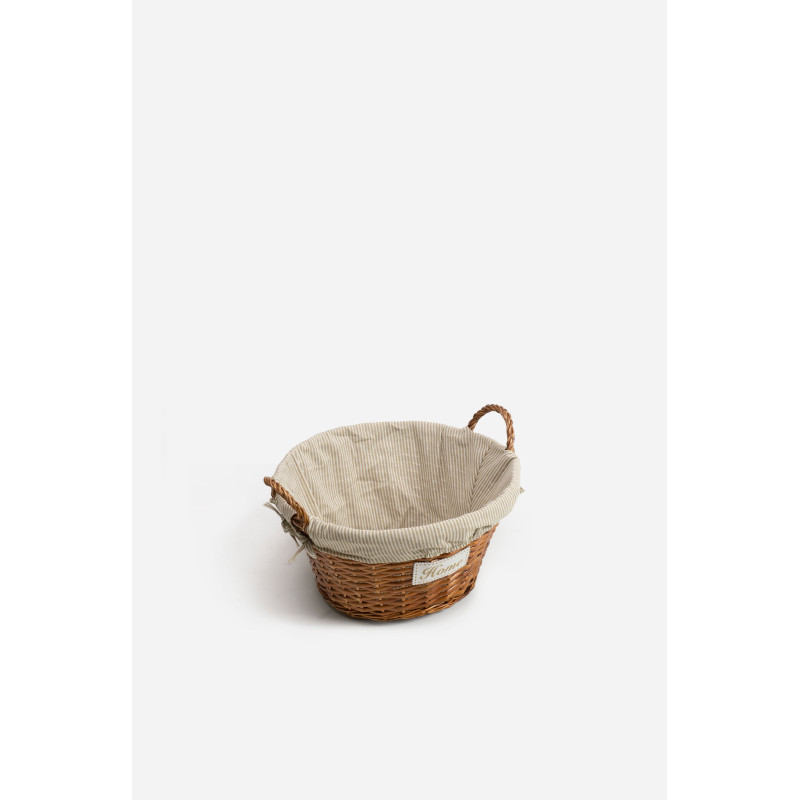 Cesta de Mimbre Grande Redonda con Asa - Ø45 cm x 23 cm (con Asa 28 cm)