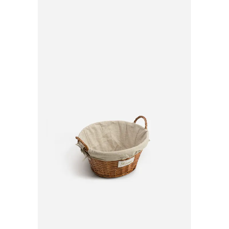 Cesta de Mimbre Grande Redonda con Asa - Ø45 cm x 23 cm (con Asa 28 cm)