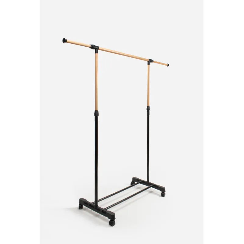Perchero Burro de Metal con Ruedas de Anchura Ajustable de 90 a 160 cm - 2 Modelos